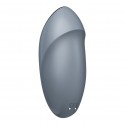 Вибростимулятор-пульсатор Satisfyer Tap & Climax 1 Bluegrey, эффект постукивания пальцем, 2 мотора
