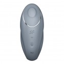 Вибростимулятор-пульсатор Satisfyer Tap & Climax 1 Bluegrey, эффект постукивания пальцем, 2 мотора