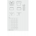 Эротический костюм студентки Obsessive Student 4 pcs costume S/M, топ, юбка, стринги, гольфы
