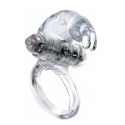 Ерекційне вібро кільце BOSS Rabbit Vibro Cock Ring Clear