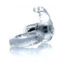 Ерекційне вібро кільце BOSS Rabbit Vibro Cock Ring Clear