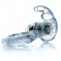 Ерекційне вібро кільце BOSS Rabbit Vibro Cock Ring Clear