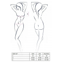 Комплект белья под латекс DEBY SET black XXL/XXXL: лиф, мини-юбочка, стринги