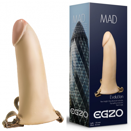 Фаллопротез поясной EGZO MAD, 17*4,5 см