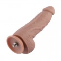 Гибкий фаллоимитатор для секс-машин Hismith 23см Silicone Dildo, система KlicLok