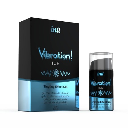 Жидкий вибратор Intt Vibration Ice, густой гель, очень необычный, действует до 30 минут, 15 мл