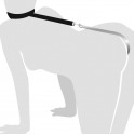 Анальный крюк 2 с ошейником из натуральной кожи Art of Sex - Anal hook, Черный