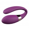 Вібромасажер для пар з пультом дистанційного керування - Boss Series V-Vibe Purple USB 7 Function
