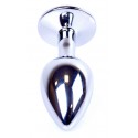 Анальная пробка Boss Series - Jewellery Silver PLUG Green S