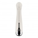 Вибратор с ротацией Satisfyer Spinning G-Spot 1 Beige, плоская площадка для стимуляции точки G