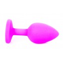 Силіконовий анальний затор Boss Series - Jewellery Pink Silicon PLUG Small Light Blue S