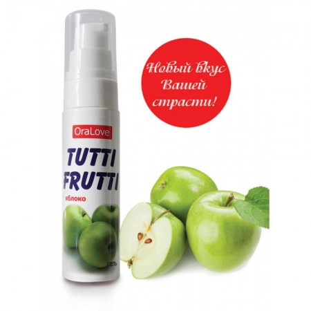 Оральный лубрикант Tutti-frutti яблоко, 30 мл