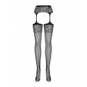 Чулки с поясом Obsessive S500, S/M/L.