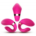 Вібромасажер для пар Boss Series з пультом ДК - Couple Vibrator Pink USB 9 Function