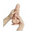 Реалистичный фаллоимитатор Strap-On-Me Sliding Skin Realistic Dildo Vanille - L, 19 см