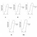 Реалистичный фаллоимитатор Strap-On-Me Sliding Skin Realistic Dildo Vanille - L, 19 см