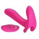 Вибробабочка с стимулятором клитора PRETTY LOVE - Remote Control Massager