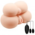 Мега мастурбатор с двойной вибрацией Crazy Bull - Dual Vagina And Ass Vibrating