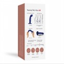 Насадка для страпона с двойной точечной пульсацией Strap-On-Me TAPPING DILDO WAVE - NIGHT BLUE, М