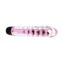 Вагінальний вібратор XESE Cristal Pink, довжина 17,5 см, діаметр 3,5 см