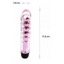 Вагінальний вібратор XESE Cristal Pink, довжина 17,5 см, діаметр 3,5 см