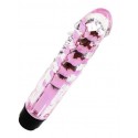Вагінальний вібратор XESE Cristal Pink, довжина 17,5 см, діаметр 3,5 см