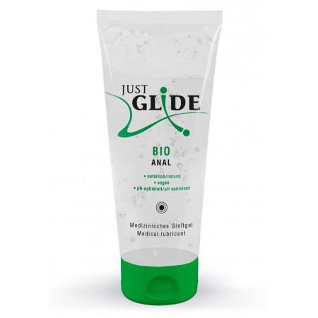 Веганське органічне анальне масло на водній основі - Just Glide Bio Anal, 200 мл