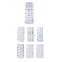 Набор из 7 насадок Penis Sleeve Kits - Clear