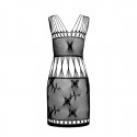 Бодістокінг мінісукня з метеликами Passion BS090 One Size black