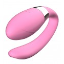 Вибромассажер для пар с пультом ДУ - Boss Series V-Vibe Pink USB, 7 скоростей вибрации