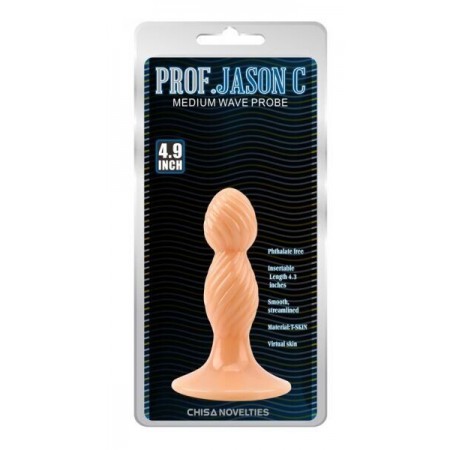 Анальный плаг на присоске CHISA Medium Wave Probe, 12,5 см