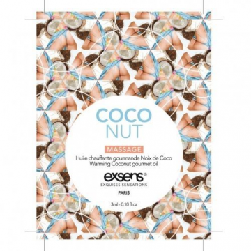 Пробник массажного масла EXSENS Coconut, 3мл