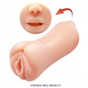Мастурбатор 2 в 1 CRAZY BULL - Gemini Realistic Oral Sex Sensations