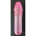 Удлиняющая рельефная насадка с шипами у основания головки Penis Sleeve