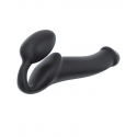 Безремінний страпон Strap-On-Me Black L, повністю регульований, діаметр 3,7 см