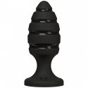 Анальний плаг зі спіральним каналом Doc Johnson Platinum Premium Silicone — The Blast — Black