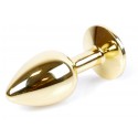 Анальная пробка Boss Series - Jewellery Gold PLUG Clear S