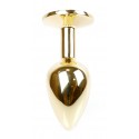 Анальная пробка Boss Series - Jewellery Gold PLUG Clear S