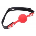 Силиконовый кляп Lover ball gag silicone, Black and Red