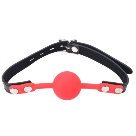 Силиконовый кляп Lover ball gag silicone, Black and Red