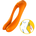 Універсальний вібростимулятор Satisfyer Candy Cane Finger Orange