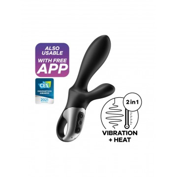 Купить - Універсальний смарт-вібратор з підігрівом Satisfyer Heat Climax +