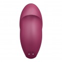 Вибростимулятор-пульсатор Satisfyer Tap & Climax 1 Red, эффект постукивания пальцем, 2 мотора