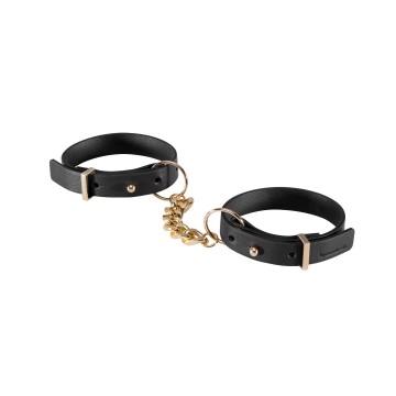 Купить - Наручники из экокожи Bijoux Indiscrets Maze - Thin Handcuffs Black 