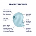 Вакуумний кліторальний стимулятор з вібрацією Satisfyer Sassy Seal, 2 незалежні мотори
