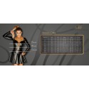 Юбка-карандаш со шнуровкой Noir Handmade F152 Powerwetlook pencil skirt, M, с мокрым эффектом