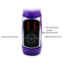 Вибратор с стимулятором клитора и функцией ротации BAILE - ENTHUSTASM COWBOY, 4 функции ротации, 12 функций вибрации