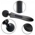 Вібромасажер Boss Series - Massager Ultra Powerful Big USB Black 20 Function