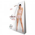 Бодистокинг - мини-платье с бабочками Passion BS090 white