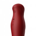 Смартвибратор-пульсатор Zalo - King Wine Red, кристалл Swarovski